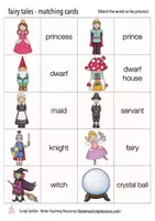 Aperçu - Jeux - fairy tales game English matching cards / jeu anglais - Page 3