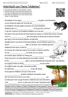 Vorschau - Arbeitsblätter - Arbeitsblatt "Wildkatzen" + Onlineübung & MP3 + Mindmap + Infografik - Deckblatt