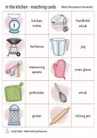 Aperçu - Jeux - cooking and baking / kitchen utensils English jeu anglais - Page 1