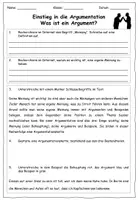 Vorschau - Unterrichtsreihen - Unterrichtsreihe zum Thema Argumentation / Argumentieren - Seite 2