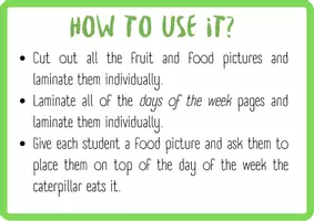 Vista previa - Unidades / Secuencias / Situaciones de Aprendizaje - THE VERY HUNGRY CATERPILLAR Activities Pre-School - página 2