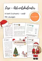 Vorschau - Arbeitsblätter - Lese-Adventskalender I Geschichte: ,,Das Weihnachtswunder'' I Mit Lösungen - Deckblatt