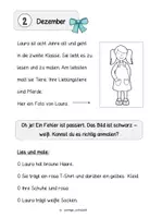 Vorschau - Arbeitsblätter - Lese-Adventskalender I Geschichte: ,,Das Weihnachtswunder'' I Mit Lösungen - Seite 3
