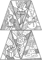 Vorschau - Mal- und Bastelvorlagen - Kooperativer Tannenbaum - Ausmalbilder / Pop-Art Weihnachten - Seite 2
