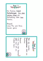Vorschau - Arbeitsblätter - Kommasetzung / Zeichensetzung: Lerntheke (Grammatik) - Deutsch - Kl. 3/4 - Seite 1