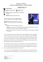Vorschau - Klassenarbeiten - Klausur: Redeanalyse Trump & guns (Rede nach Uvalde-Amoklauf bei der NRA) - Seite 1