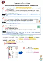 Aperçu - Feuilles d'exercices - Logique mathématique Remédiation résolution de problème - Page 1