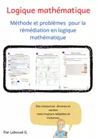 Aperçu - Feuilles d'exercices - Logique mathématique Remédiation résolution de problème - Page de couverture