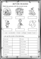 Vorschau - Arbeitsblätter - Little Red Riding Hood - Interactive Reading (A1-A2) Simple Present (+Tafelmaterial) - Seite 3