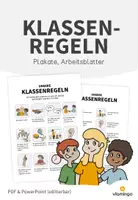 Vorschau - Arbeitsblätter - Klassenregeln: Übersicht & Arbeitsblätter - Deckblatt