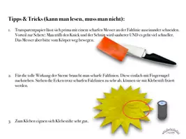 Vorschau - Mal- und Bastelvorlagen - FENSTERSTERN mit 8 Zacken (für Fortgeschrittene) zum Falten (Faltanleitung / Bildanleitung & Tipps & Tricks für ein tolles Ergebnis) (Stern, Weihnachten, Advent) - Seite 2