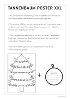 Vorschau - Mal- und Bastelvorlagen - Tannenbaum Poster XXL Mandala - Kooperatives Poster 30 Teile - Seite 1