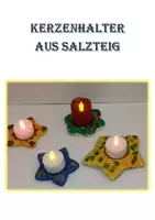 Vorschau - Stationenlernen - Kerzenhalter aus Salzteig - Deckblatt
