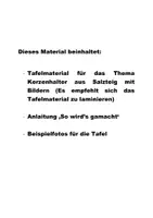 Vorschau - Stationenlernen - Kerzenhalter aus Salzteig - Seite 1