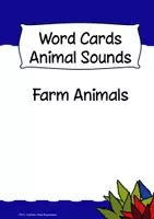 Vorschau - Poster - Wortkarten Animal Sounds - Farm Animals - Deckblatt