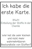 Vorschau - Spiele - IHWH (Ich-habe-wer-hat) Einteilung von Stoffen in der Chemie - Seite 1