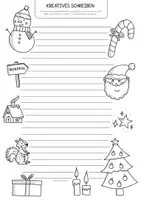 Vorschau - Arbeitsblätter - Weihnachten Kreatives schreiben - Weihnachtliche Kurzgeschichte - Seite 1