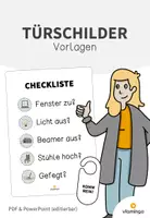 Vorschau - Bildkarten - Türschilder für die Schule & den Klassenraum - Deckblatt