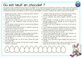 Vorschau - Arbeitsblätter - Pâques - Lesespurgeschichte - Où est l'œuf en chocolat - Seite 3