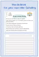 Vorschau - Arbeitsblätter - Wendediktat - Ein ganz normaler Schultag - Deckblatt