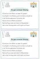 Vorschau - Arbeitsblätter - Wendediktat - Ein ganz normaler Schultag - Seite 2