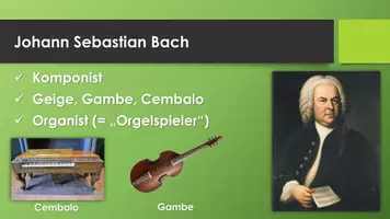 Vorschau - Präsentationen/Tafelbilder - Johann Sebastian Bach (Präsentation und H5P) - Seite 1