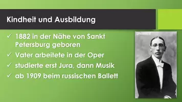 Vorschau - Präsentationen/Tafelbilder - Igor Stravinsky (Präsentation und H5P) - Seite 1