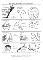 Vorschau - Anderer Materialtyp - Der Herbst ist da! - Illustrierter Liedtext zum Mitsingen - Deckblatt
