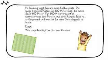 Vorschau - Fördermaterial/Inklusion - Sachaufgabe Training um den Fußballplatz + Tippkarten - Seite 2
