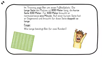 Vorschau - Fördermaterial/Inklusion - Sachaufgabe Training um den Fußballplatz + Tippkarten - Seite 3