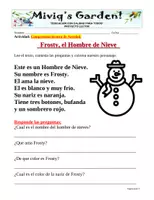 Vista previa - Hojas de trabajo - Lecturitas de Navidad: Comprensión lectora - página 1