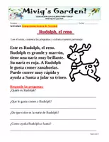 Vista previa - Hojas de trabajo - Lecturitas de Navidad: Comprensión lectora - página 2