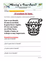 Vista previa - Hojas de trabajo - Lecturitas de Navidad: Comprensión lectora - página 3