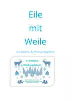Vorschau - Text - Eile mit Weile - Weihnachtsgedicht übers Geschenkeauspacken - Deckblatt
