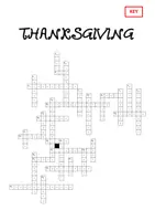 Vista previa - Hojas de trabajo - THANKSGIVING – Crossword (30 Words) - página 3