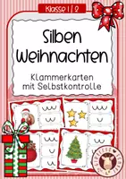 Vorschau - Unterrichtsreihen - Sparpaket Klammerkarten Weihnachten - Seite 1