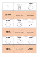 Vorschau - Spiele - Uhrzeit - Ich habe... Wer hat? - DaZ - Zwei Niveaus - Seite 1