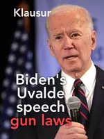 Vorschau - Klassenarbeiten - Klausur: Redeanalyse Biden nach Uvalde-Amoklauf (gun laws) - Deckblatt