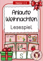 Vorschau - Spiele - Mini-Lesespiel Anlaute Advent / Weihnachten - Deckblatt