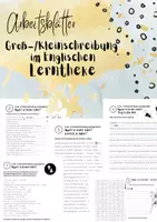 Vorschau - Arbeitsblätter - Groß- und Kleinschreibung im Englischen (mit Lösungen) - Deckblatt