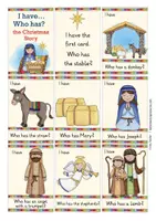 Aperçu - Jeux - the Christmas story I have who has? game English jeu anglais - Page 1