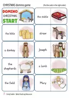 Aperçu - Jeux - Christmas Story domino game English jeu anglais - Page 1