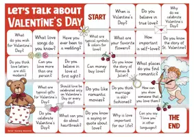 Aperçu - Jeux - Valentine's Day English speaking activity game anglais - Page 1