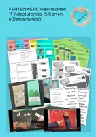 Vorschau - Mal- und Bastelvorlagen - Kartenwerk Weihnachten - Deckblatt