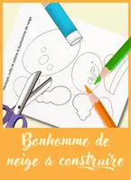 Aperçu - Jeux - Bonhomme de neige - Image à reconstituer - Page de couverture