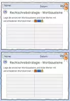 Vorschau - Arbeitsblätter - Wortbausteine FRESCH Methode Rechtschreibstrategien - Seite 2