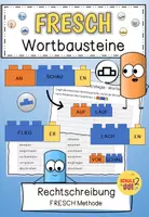 Vorschau - Arbeitsblätter - Wortbausteine FRESCH Methode Rechtschreibstrategien - Deckblatt