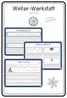 Vorschau - Arbeitsblätter - Kleine Winterwerkstatt: Deutsch Klasse 3/4 #edukilights22 - Deckblatt
