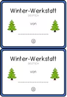 Vorschau - Arbeitsblätter - Kleine Winterwerkstatt: Deutsch Klasse 3/4 #edukilights22 - Seite 1