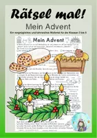 Vorschau - Arbeitsblätter - Rätsel mal! Mein Advent (Klassen 3 bis 5) - Deckblatt